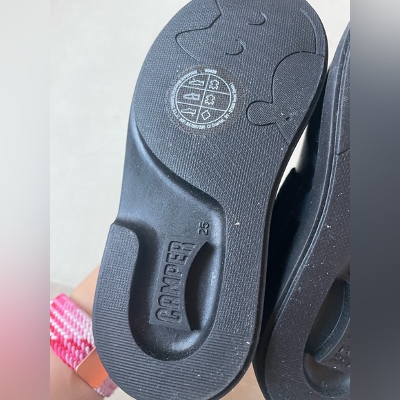 Camper Twins Black leather Mary Jane shoes for toddler girl - size 8 - Picture 12 of 12